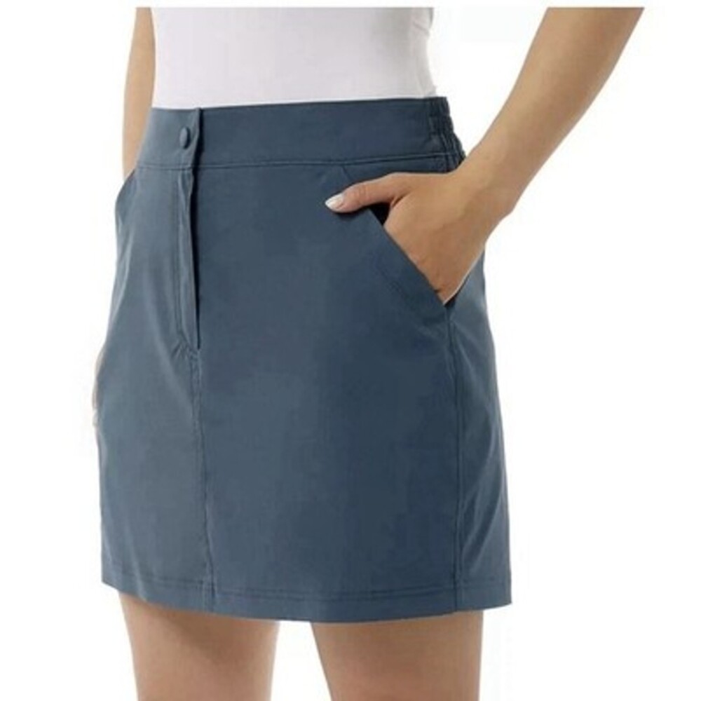 NWT 32 Degrees Cool Golf Skort Women's Large Blue Pickleball Walking Hiking